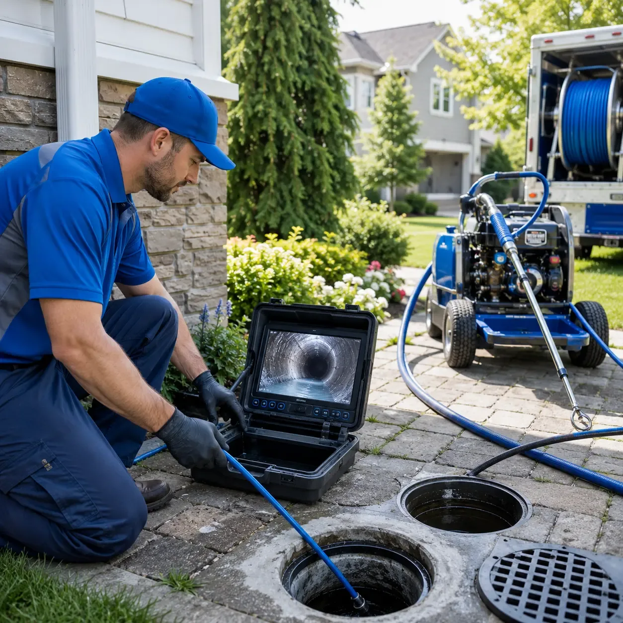Outdoor drain cleaning professionals serving Iron City, TN